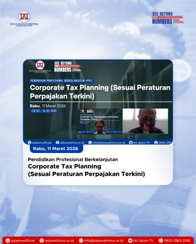 Maksimalkan Laba Tanpa Langgar Aturan, IAI Jatim Bekali Akuntan Strategi Corporate Tax Planning