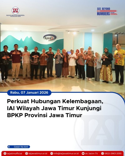 IAI Jawa Timur Jalin Silaturahmi dan Sinergi dengan BPKP Provinsi Jawa Timur